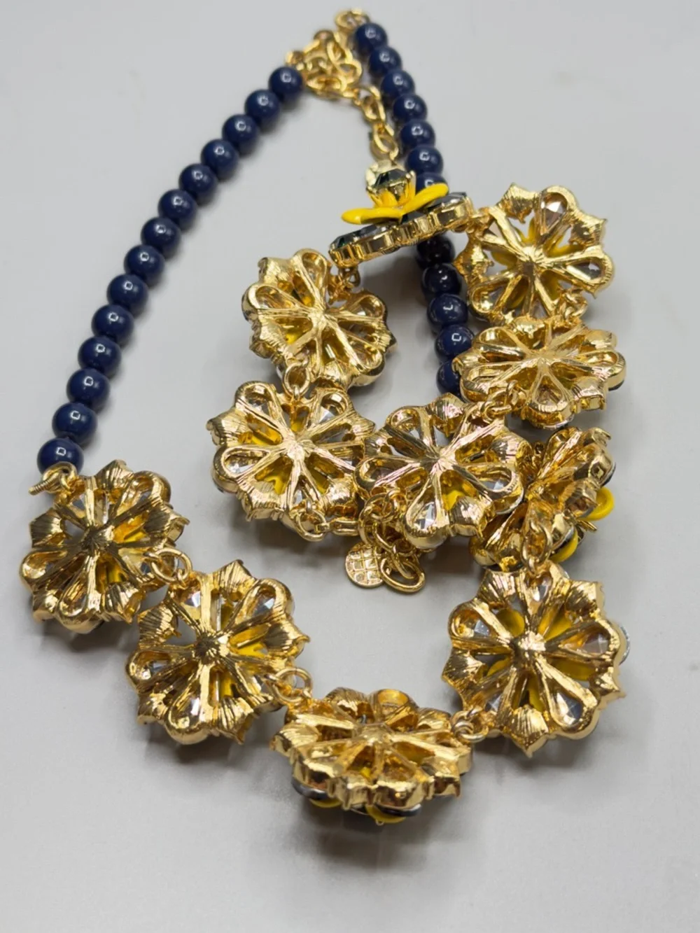 Talbots 5 Flower Statement Necklace and Bracelet